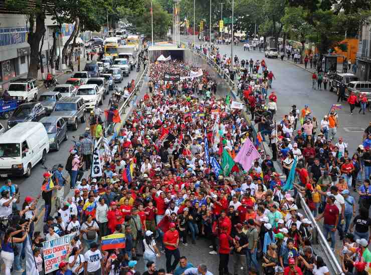 Manifestazioni in Venezuela (ANSAfoto) - lineadiretta24.it