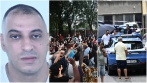 Ritratto di Abderrahim Fakir, manifestazione e polizia sul luogo dell’intervento