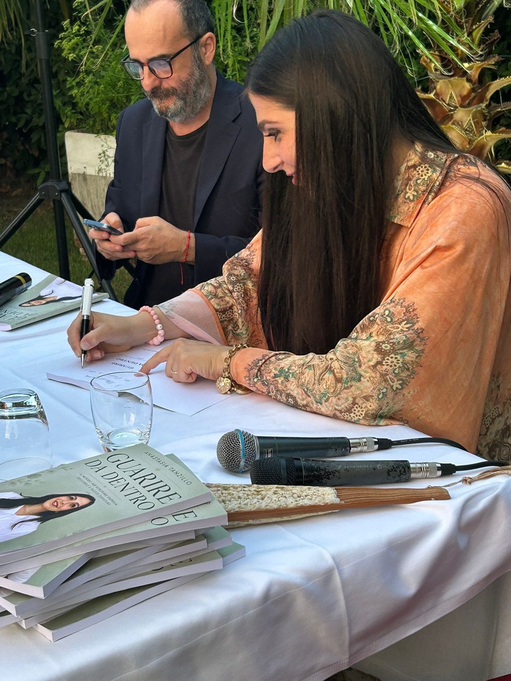 Anastasia Tanzillo durante la presentazione del libro