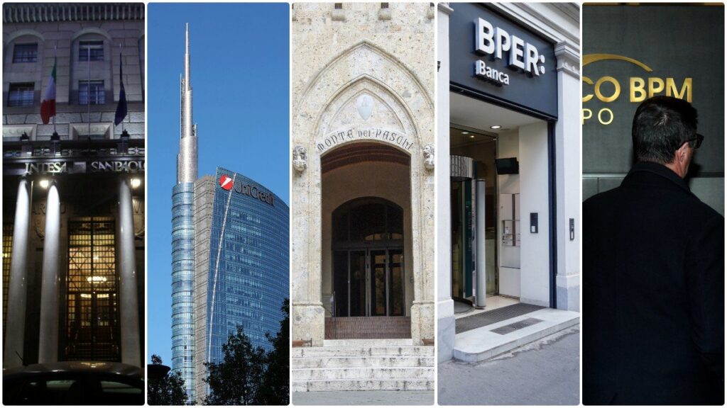 Banche italiane registrano utili record nel primo semestre 2026, ma riduzione di posti di lavoro e sportelli