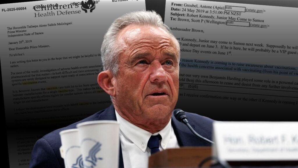 Robert F. Kennedy Jr. accusato di aver mentito sul viaggio in Samoa e i vaccini