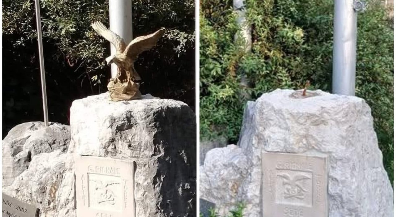 L’aquila degli Alpini scomparsa: il capogruppo chiede di farla tornare