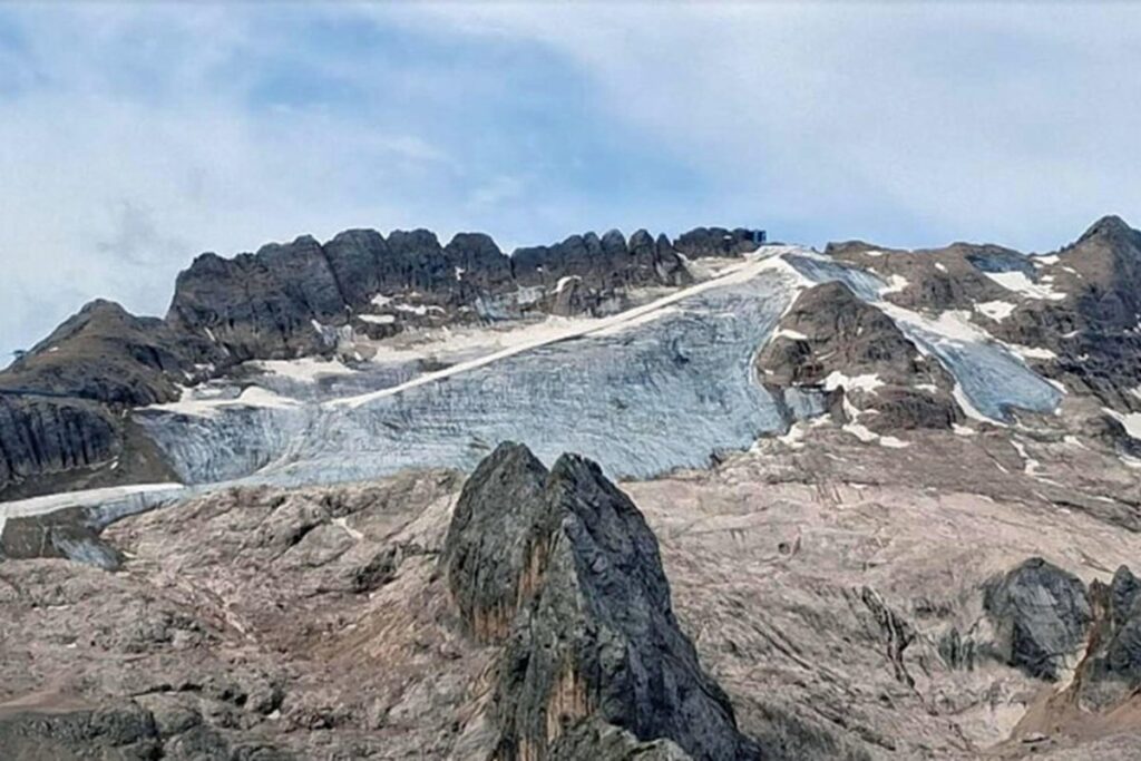 La Marmolada si avvicina al suo decimo anno di vita: perde 9 ettari in un anno