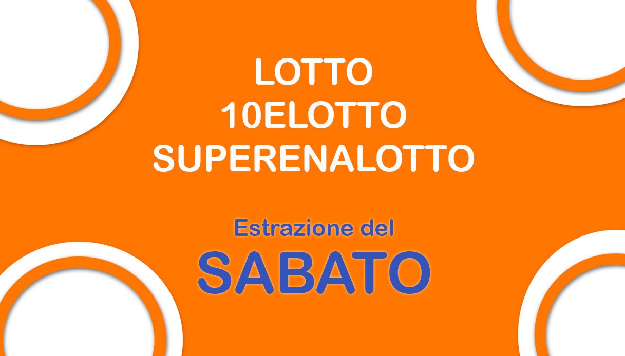 Estrazioni Lotto, Superenalotto e 10eLotto di oggi: numeri vincenti, ritardatari e jackpot